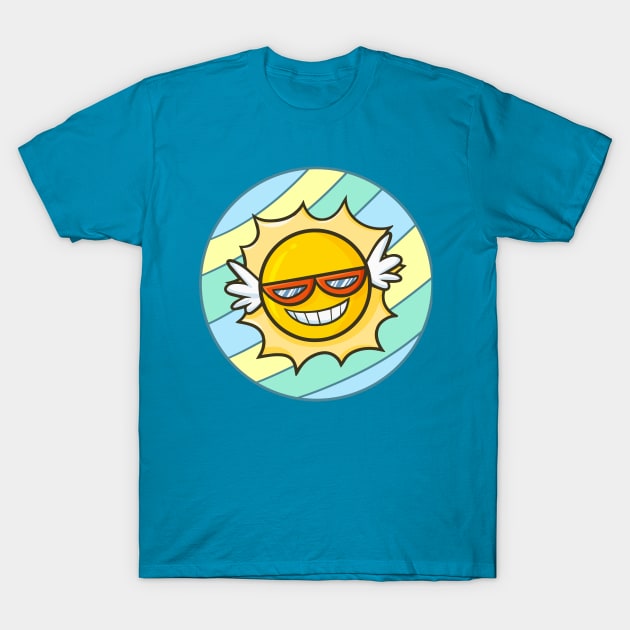 Sun Glasses T-Shirt by Jocularity Art